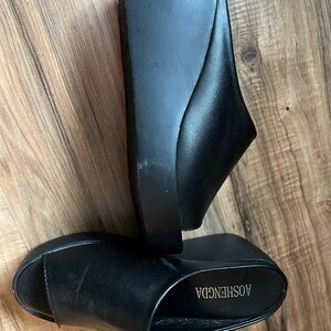AOSHENDA Black Women's Mules